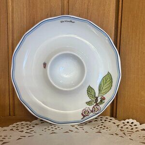 Hutschenreuther German Porcelain Egg Cup Saucer Combo Dish Garden of Eden